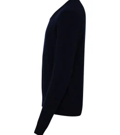 Pullover & Sweater*KKS STUDIOS Cashmere KKS STUDIOS Herren V-Neck Pullover aus 100% Kaschmir Sweater KK2350 oder Schwarz Navy