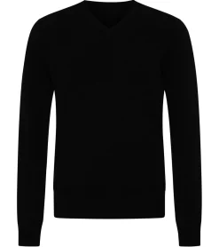 Pullover & Sweater*KKS STUDIOS Cashmere KKS STUDIOS Herren V-Neck Pullover aus 100% Kaschmir Sweater KK2350 oder Schwarz Navy