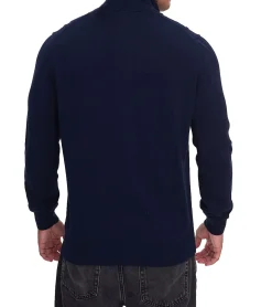 Pullover & Sweater*Lacoste Herren Strick-Troyer klassischer Strick-Pulli mit Logo-Stickerei Langarm-Pullover AH1980 00 166 Dunkelblau