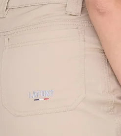 Große Größen|Hosen & Jeans*LAFONT 1844 Damen ergonomische Stoff-Hose mit Baumwollanteil Arbeits-Hose mit fünf Taschen 82070310 Beige