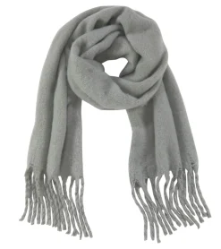 Handschuhe & Schals*Laura Scott Frühlings-Schal mit Fransen weicher langer Web-Schal schlichter Winter-Schal Braun oder Grau