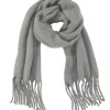 Handschuhe & Schals*Laura Scott Frühlings-Schal mit Fransen weicher langer Web-Schal schlichter Winter-Schal 89840729 Grau
