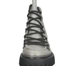 Boots & Stiefel*LAZAMANI Damen Stiefelette mit Blockabsatz Echtleder-Boots 74.482 Grau