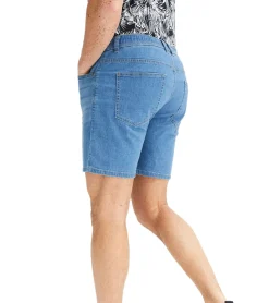 Große Größen|Shorts & Bermudas*O46bpx leichte Herren Jeans-Shorts Loose-Fit Denim-Bermuda mit Bequembund kurze Hose 921969 Hell-Blau