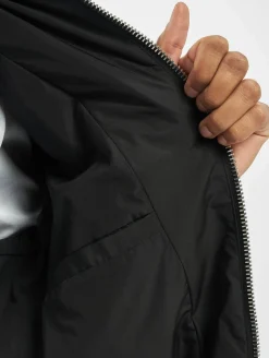 Große Größen|Mäntel & Jacken*Les Hommes Bomberjacke Schwarz/Weiß