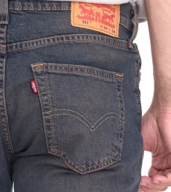 Jeans & Hosen*LEVI´S 511 Herren Jeans-Hose im 5-Pocket-Style Baumwoll-Hose Slim-Fit Denim-Hose 45115957 Dunkelblau