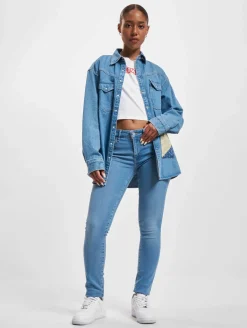 Poloshirts & Blusen*LEVI´S Dorsey XL Westernhemd AA020 Indigo Destructed