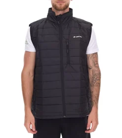 Jacken & Mäntel*LOTTO Herren Übergangs-Weste wattierte Stepp-Weste mit Taschen MBWY10001NET Schwarz
