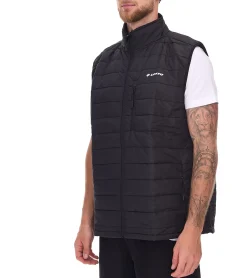 Jacken & Mäntel*LOTTO Herren Übergangs-Weste wattierte Stepp-Weste mit Taschen MBWY10001NET Schwarz