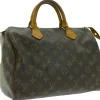 Rucksäcke & Taschen*LOUIS VUITTON Vintage Speedy 30 Monogram Second Hand Damen Echtleder Handtasche Braun