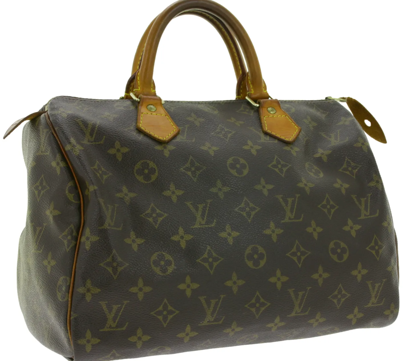 Rucksäcke & Taschen*LOUIS VUITTON Vintage Speedy 30 Monogram Second Hand Damen Echtleder Handtasche Braun