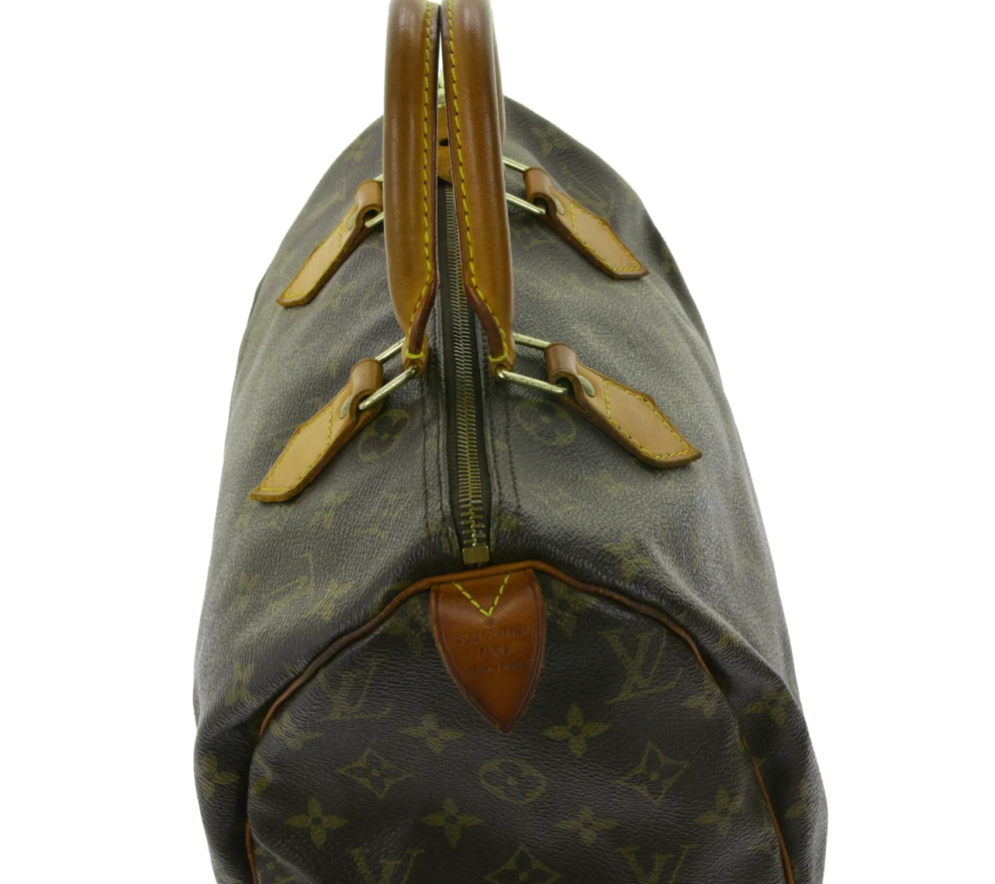 Rucksäcke & Taschen*LOUIS VUITTON Vintage Speedy 30 Monogram Second Hand Damen Echtleder Handtasche Braun