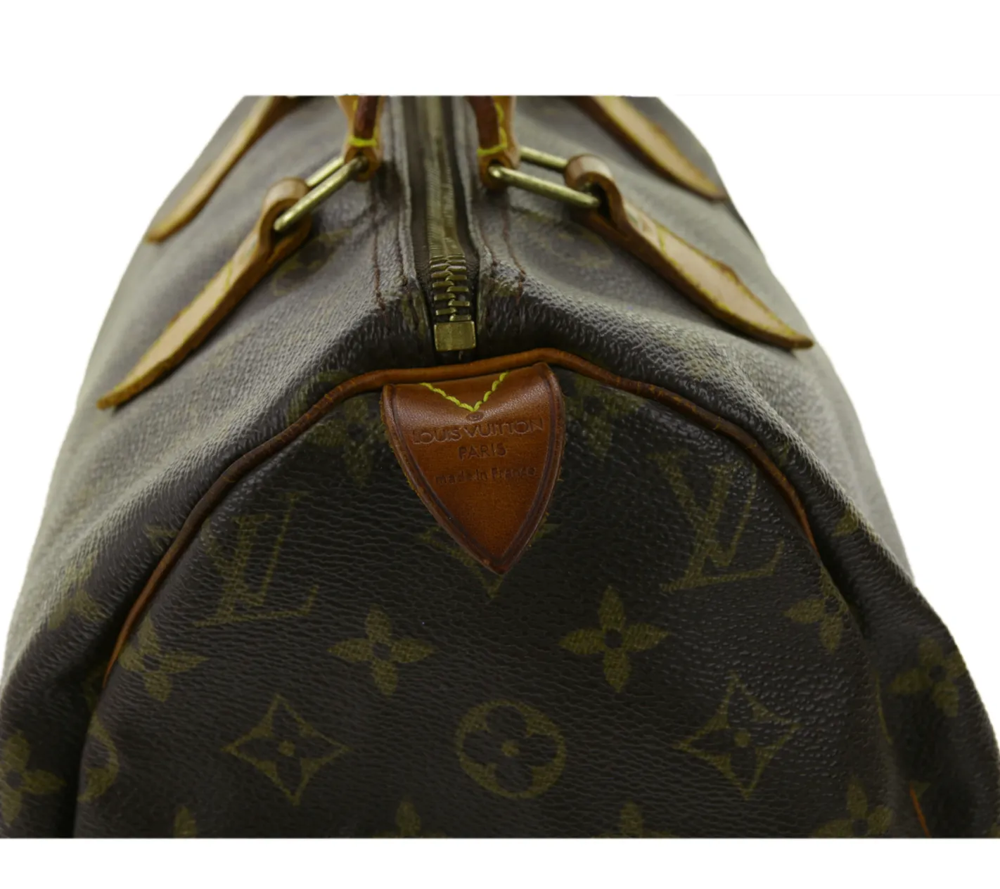 Rucksäcke & Taschen*LOUIS VUITTON Vintage Speedy 30 Monogram Second Hand Damen Echtleder Handtasche Braun