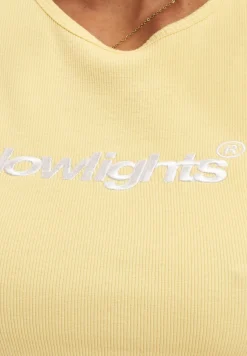 Tops & T-Shirts*Low Lights Studios Basic Crop Top gelb