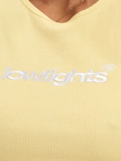 Tops & T-Shirts*Low Lights Studios Basic Crop Top gelb