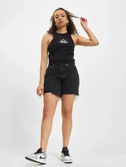 Tops & T-Shirts*Low Lights Studios Superstar Crop Top schwarz schwarz