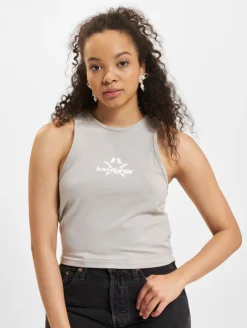 Tops & T-Shirts*Low Lights Studios Superstar Crop Top hellgrau hellgrau