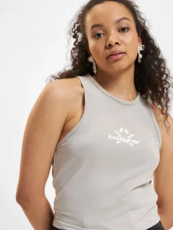 Tops & T-Shirts*Low Lights Studios Superstar Crop Top hellgrau hellgrau