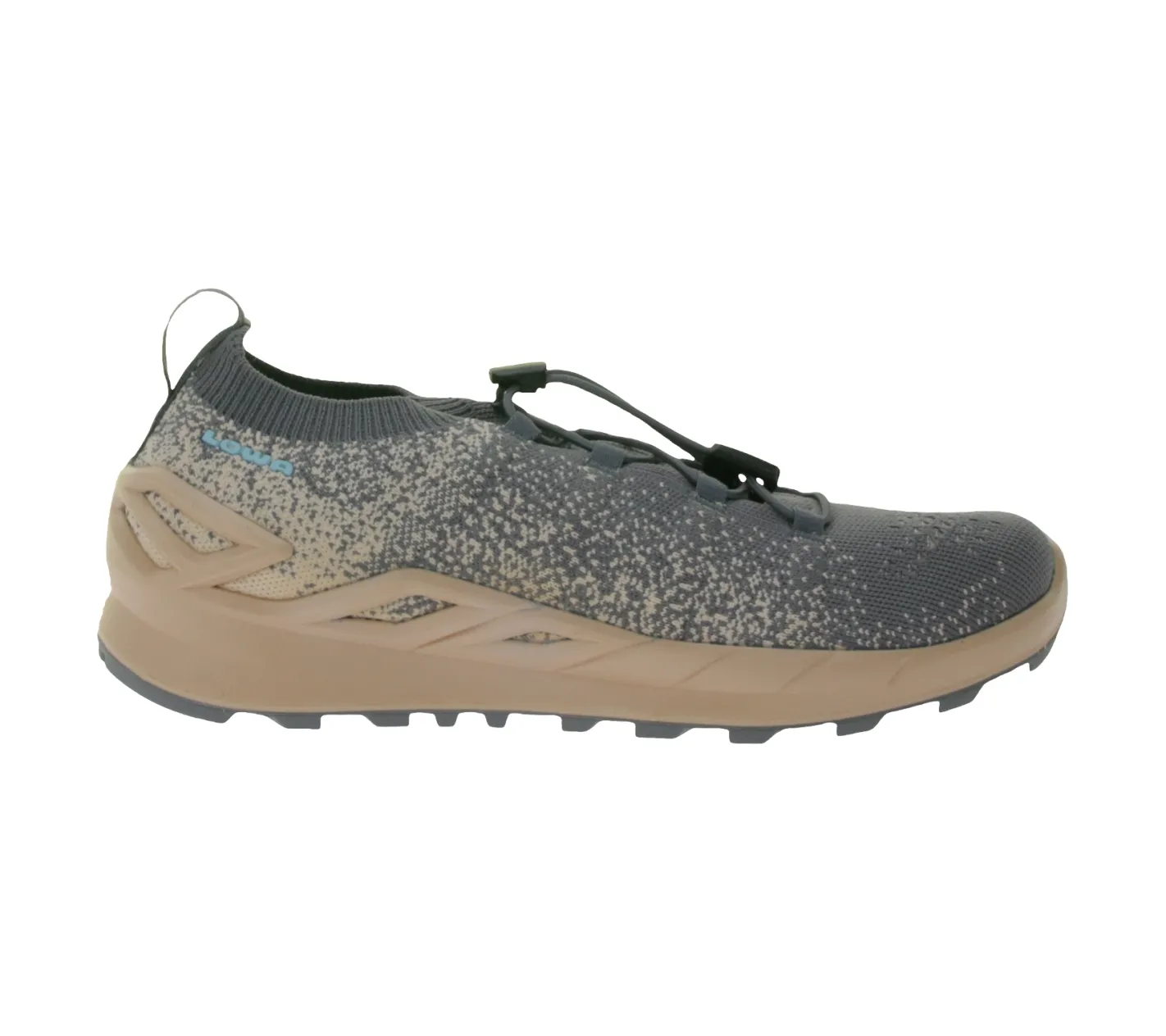 Wanderschuhe & Trekkingschuhe|Sneaker & Turnschuhe*LOWA Sneaker-Laufschuhe Fusion Low Damen City-Schuhe mit Socken-Passform und -DynaPU-Zwischensohle 320415-9707 Grau/Rosa