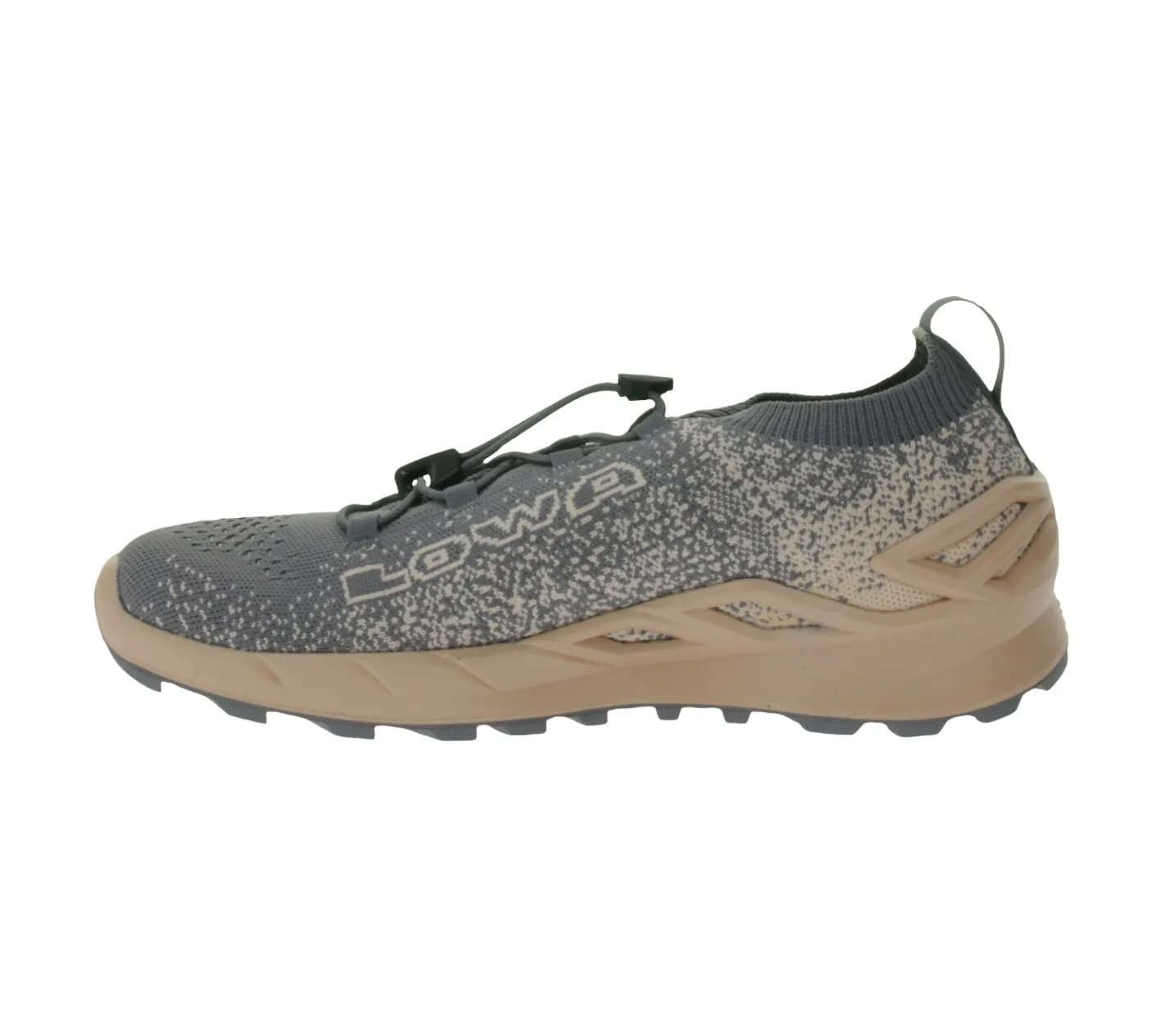 Wanderschuhe & Trekkingschuhe|Sneaker & Turnschuhe*LOWA Sneaker-Laufschuhe Fusion Low Damen City-Schuhe mit Socken-Passform und -DynaPU-Zwischensohle 320415-9707 Grau/Rosa