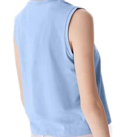 Tops & T-Shirts*LTB DANOLO Damen Tank-Top Baumwoll-Shirt ärmelloses Sommer-Shirt 74457863 Hellblau