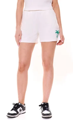 Shorts & Bermudas*LTB Gonene Shorts Shorts kurze Sommer-Hose mit Palmenstick Sweat-Hose 48882369 Offwhite