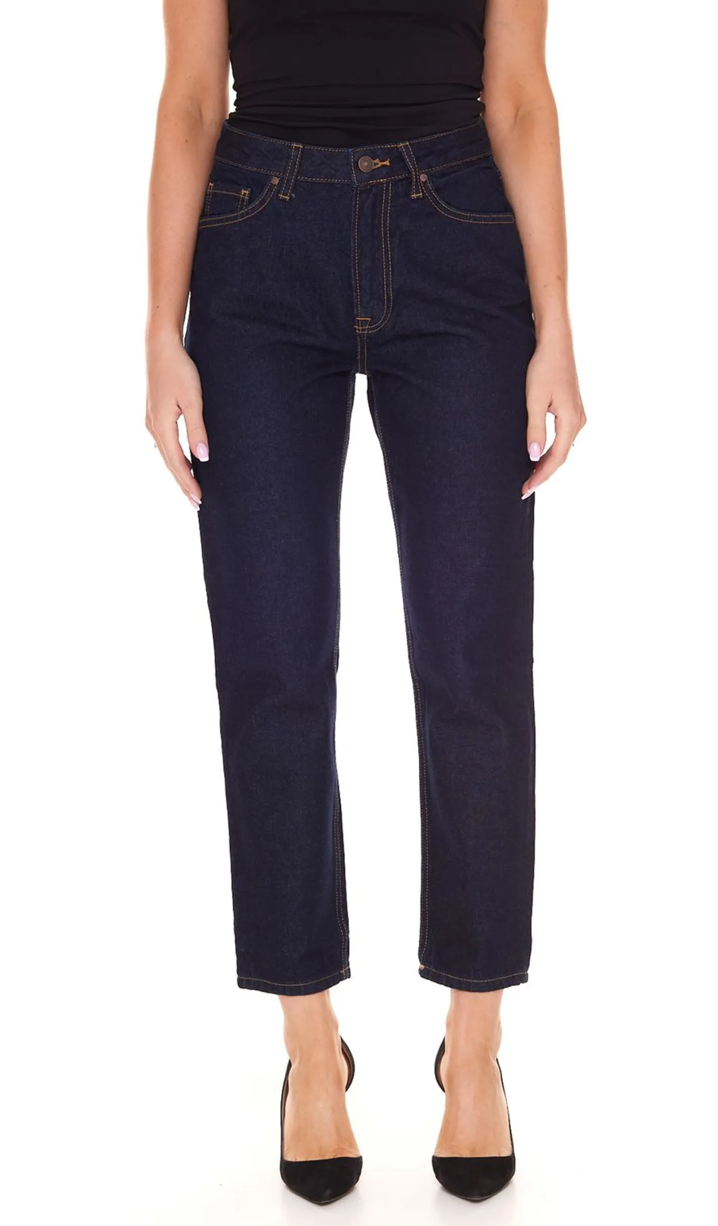 Hosen & Jeans*LTB Victoria Damen Straight Fit Jeans mit Rinsed-Waschung Denim-Hose 51366 14678 082 Dunkelblau