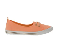 Ballerinas & Slipper|Sneaker & Turnschuhe*LUHTA Jatta Damen Ballerina Canvas Sneaker mit herausnehmbarer Einlegesohle 9 75522 477L 445 Koralle