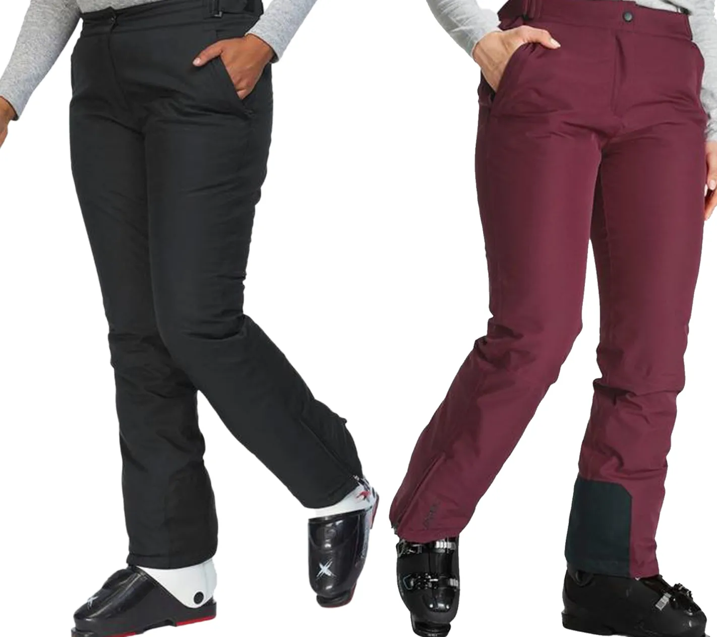 Wintersport|Große Größen*maier sports Ski-Hose für Damen winddichte Softshell-Hose wasserdichte Snowboard-Hose Große Größen 27996018-43908143 Schwarz oder Lila