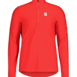 Pullover & Sweater*Maloja Herren Longsleeves GoldammerM. Longsleeve Rot