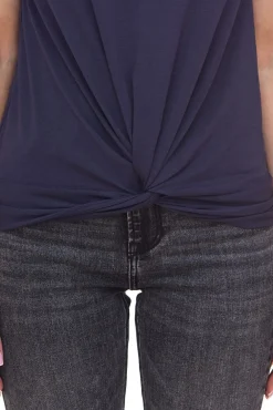 Tops & T-Shirts*MAMALICIOUS Damen Umstands-Shirt kurzärmliges Sommer-Shirt 36379203 Dunkelblau