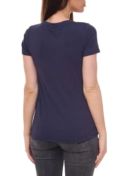 Tops & T-Shirts*MAMALICIOUS Damen Umstands-Shirt kurzärmliges Sommer-Shirt 36379203 Dunkelblau