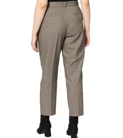 Hosen & Jeans*Marc O´Polo Damen Anzug-Hose karrierte Stoff-Hose 149 0468 10227 R01 Braun/Schwarz