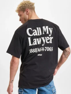 T-Shirts & Tank Tops*Market Call My Lawyer T-Shirts verwaschen schwarz