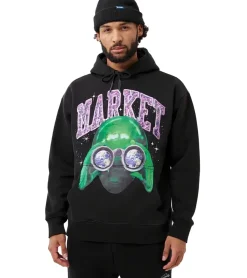 Pullover & Sweater*Market Herren Chinatown Alien Sightseeing Kapuzen-Pullover Schwarz