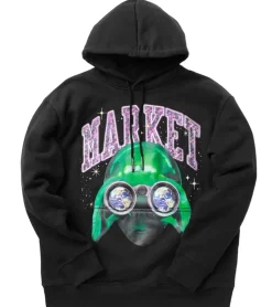 Pullover & Sweater*Market Herren Chinatown Alien Sightseeing Kapuzen-Pullover Schwarz