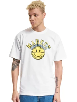 T-Shirts & Tank Tops*Market Smiley Hoops T-Shirts weiß