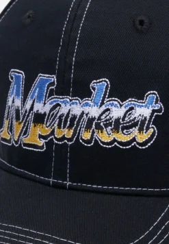 Caps & Mützen*Market Reflection 6 Panel Flexfitted Caps verwaschenes Schwarz