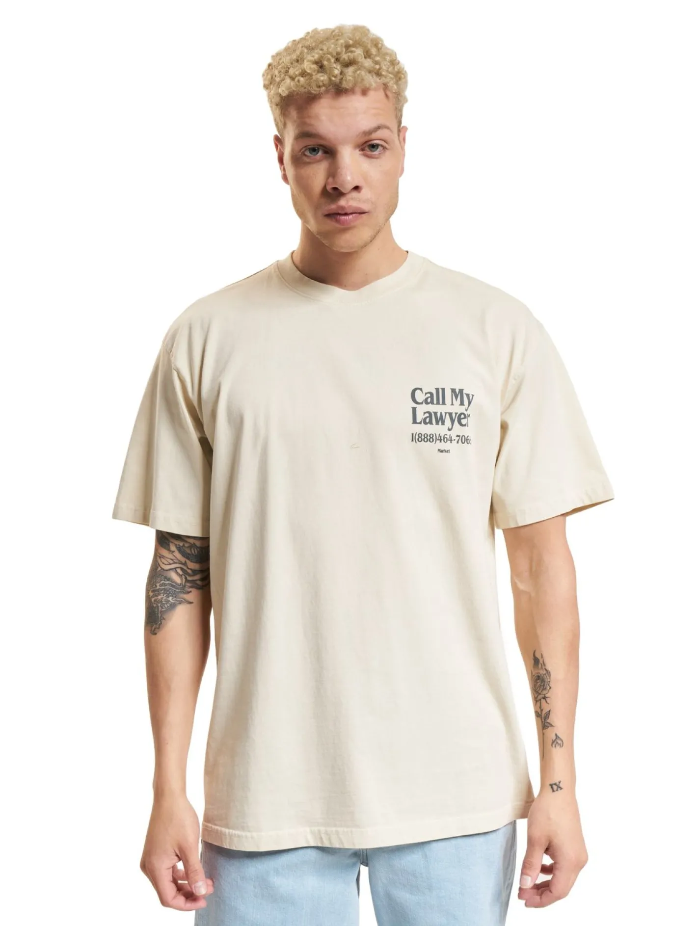 T-Shirts & Tank Tops*Market Rufen Sie meinen Anwalt T-Shirts ecru