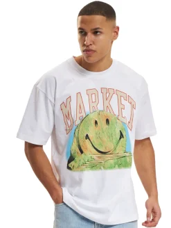 T-Shirts & Tank Tops*Market Smiley Out Of Body T-Shirts weiß