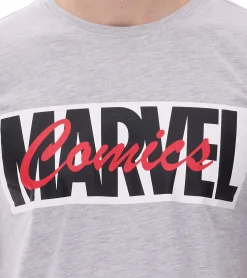 Nachtwäsche & Bademode*MARVEL Herren Pyjama-Set mit -Motiv Sommer-Pyjama kurzer Schlafanzug Homewear Grau/Schwarz