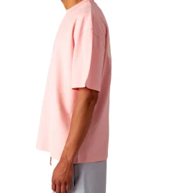 T-Shirts & Tank Tops*MARY JANE BERLIN Herren T-Shirt Baumwoll-Shirt Kurzarm-Shirt Oversized-Fit 2406-4-T2 in , Weiß, Rosa oder Hellblau Schwarz