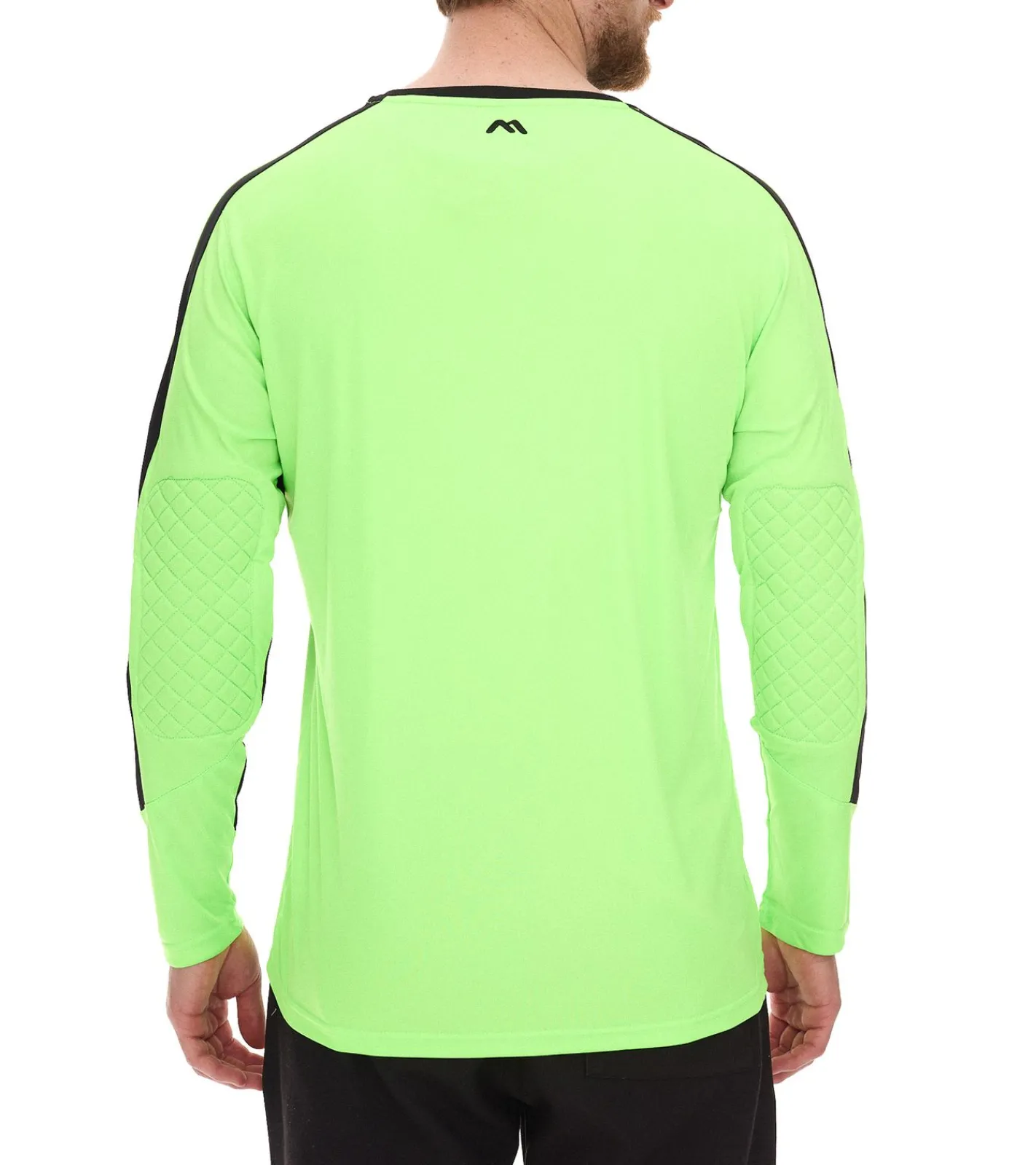 Jogginghosen & Fitnessmode|Pullover & Sweater*masita Herren Fitness-Pullover mit ClimaTech+ Technologie Langarm-Shirt Sport-Trikot Torwarttrikot 8516-4215 Neon-Grün/Schwarz