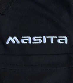 Jogginghosen & Fitnessmode|T-Shirts & Tank Tops*masita Herren Fitness-T-Shirt mit ClimaTech+ Technologie und Reißverschluss Brusttasche Kurzarm-Shirt Polo-Shirt Sport-T-Shirt 2014 1500 Schwarz