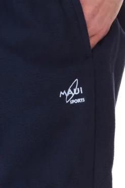 Jogginghosen & Fitnessmode*MAUI SPORTS Herren Fleece-Hose Freizeit-Jogger Homewear Oeko-Tex 100 zertifiziert 9087474 Blau