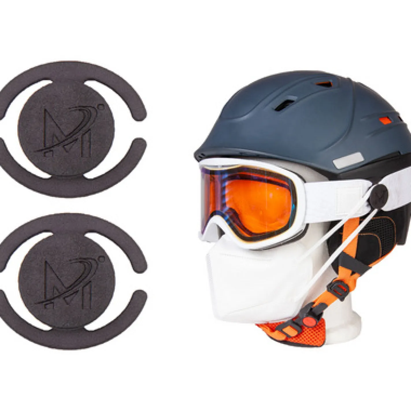 Sportausrüstung|Wintersport*Maxeez Herren oder Damen Skihelme Mask Holder Brille Schwarz