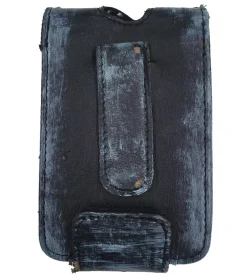 Rucksäcke & Taschen*BioworldMerch MEGADETH MP3-Player-Hülle Metal-Band Schutz-Case im Damaged-Look Musik-Player iPod-Player 11x7x1,5 cm Schwarz/Blau