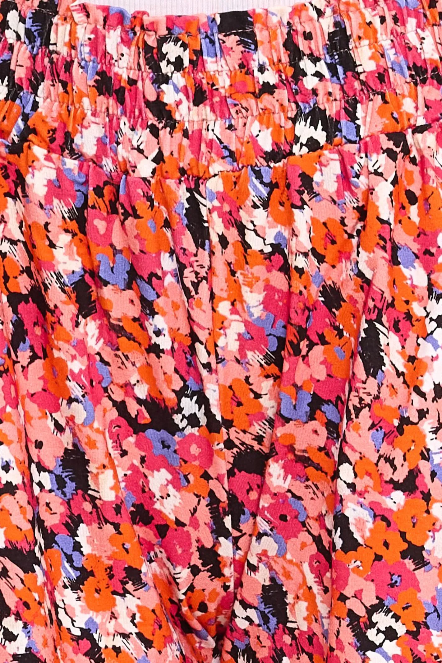 Shorts & Bermudas*melrose Damen Sommer-Shorts Jersey-Shorts mit Allover Blumen-Print 90853107 Rosa/Rot/Blau