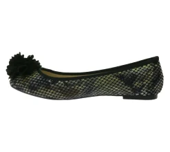 Ballerinas & Slipper*MENBUR Damen Ballerinas elegante Sommer-Schuhe Halbschuhe 07156 0001 Schwarz/Beige