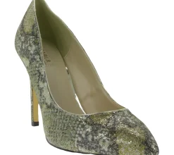 Halbschuhe & Pumps*MENBUR Damen High Heels Abend-Sandaletten mit Stiletto-Absatz glitzernde Ausgeh-Schuhe 07061 0000 Gold/Schwarz